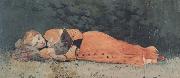 Winslow Homer The New Novel (mk44) oil